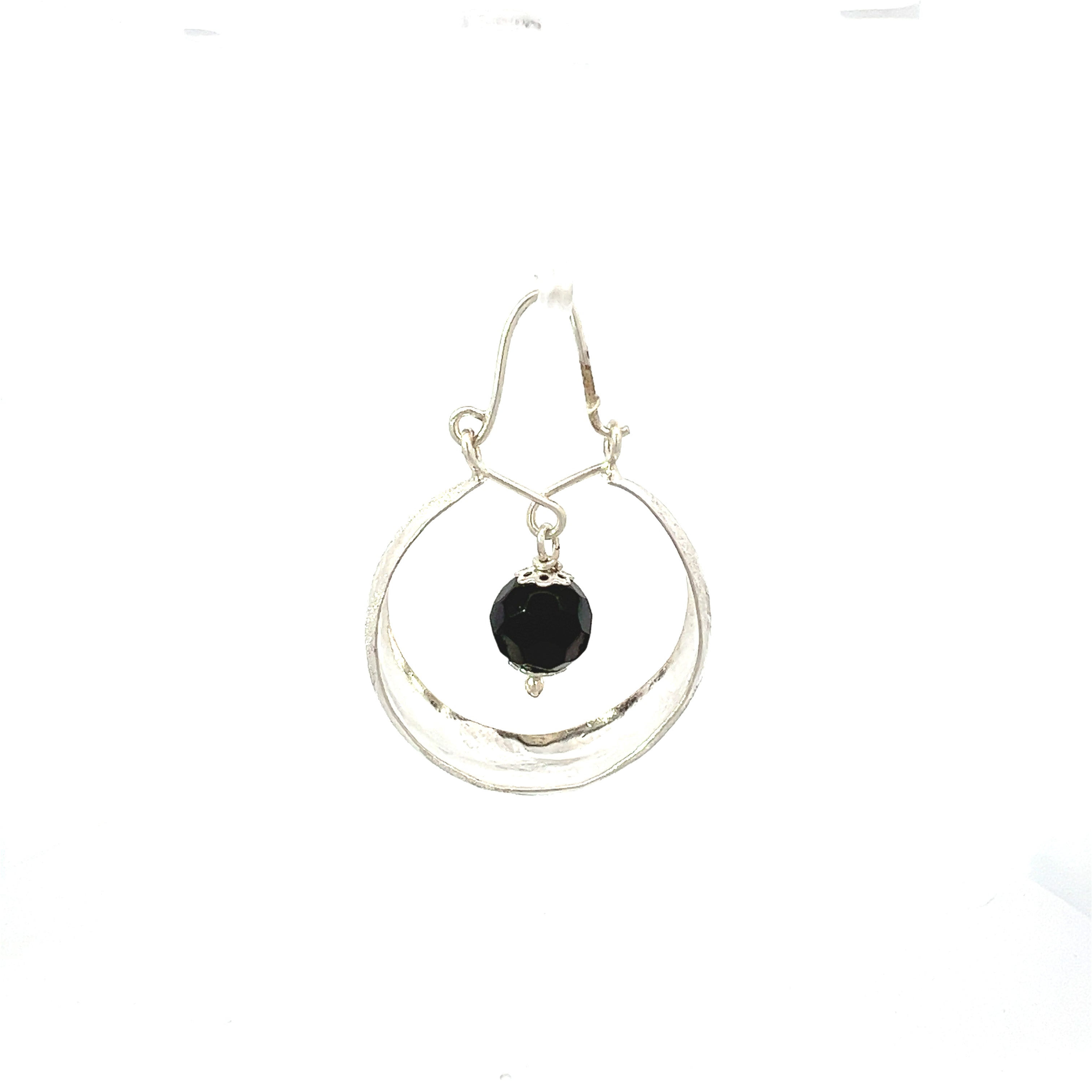 ''Taliyah'' Zilveren boot oorbellen (35mm)