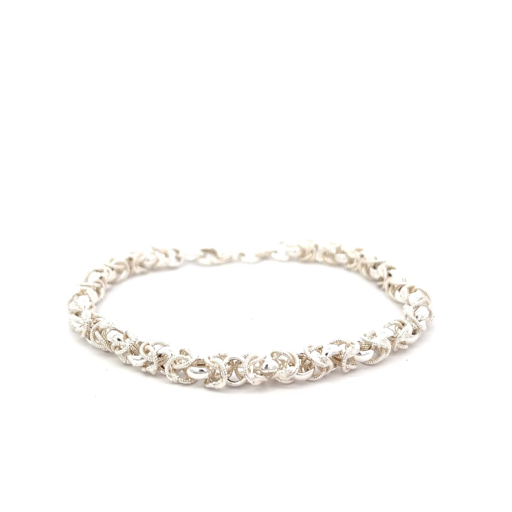 ''Flynn'' Zilveren keizerschakel bracelet