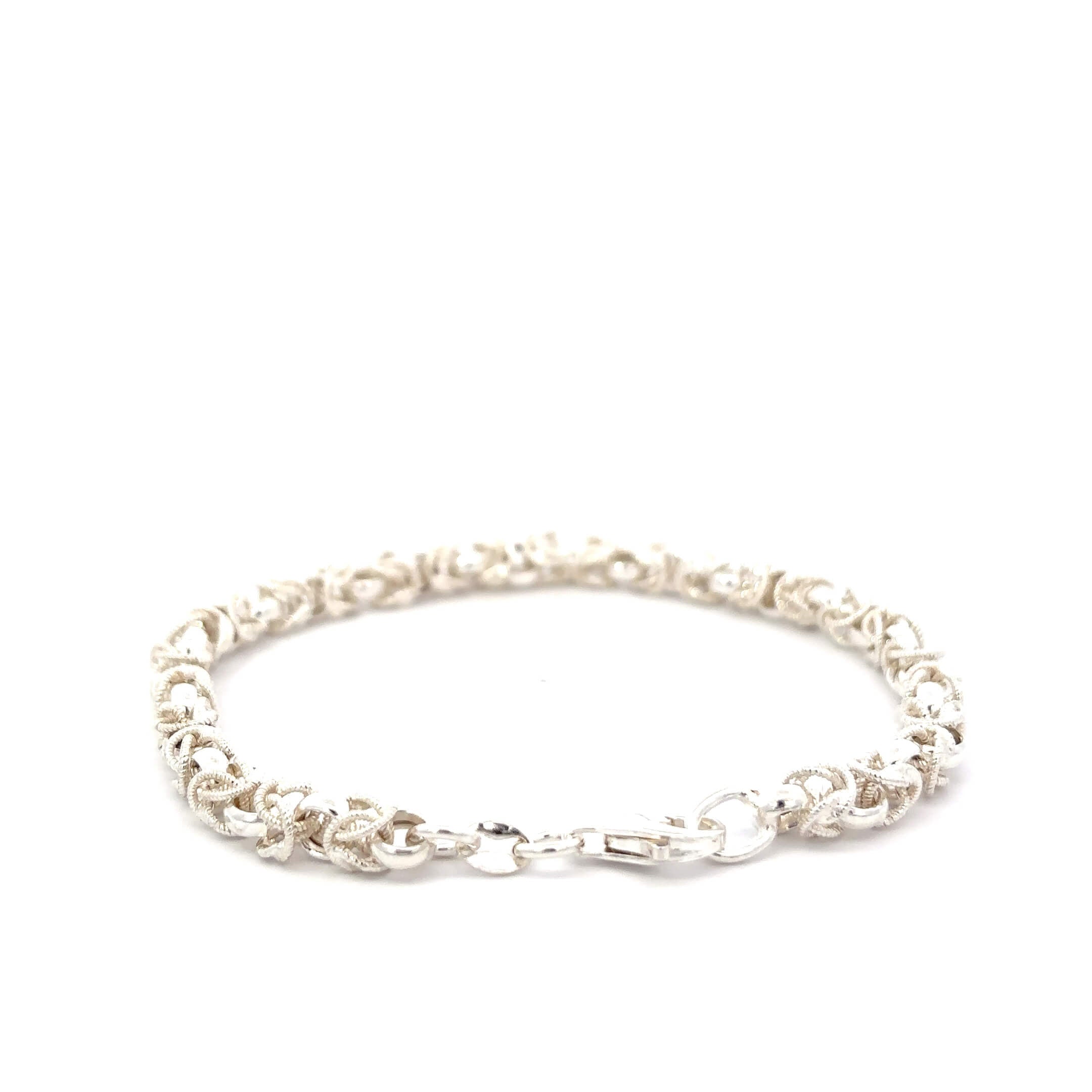 ''Flynn'' Zilveren keizerschakel bracelet