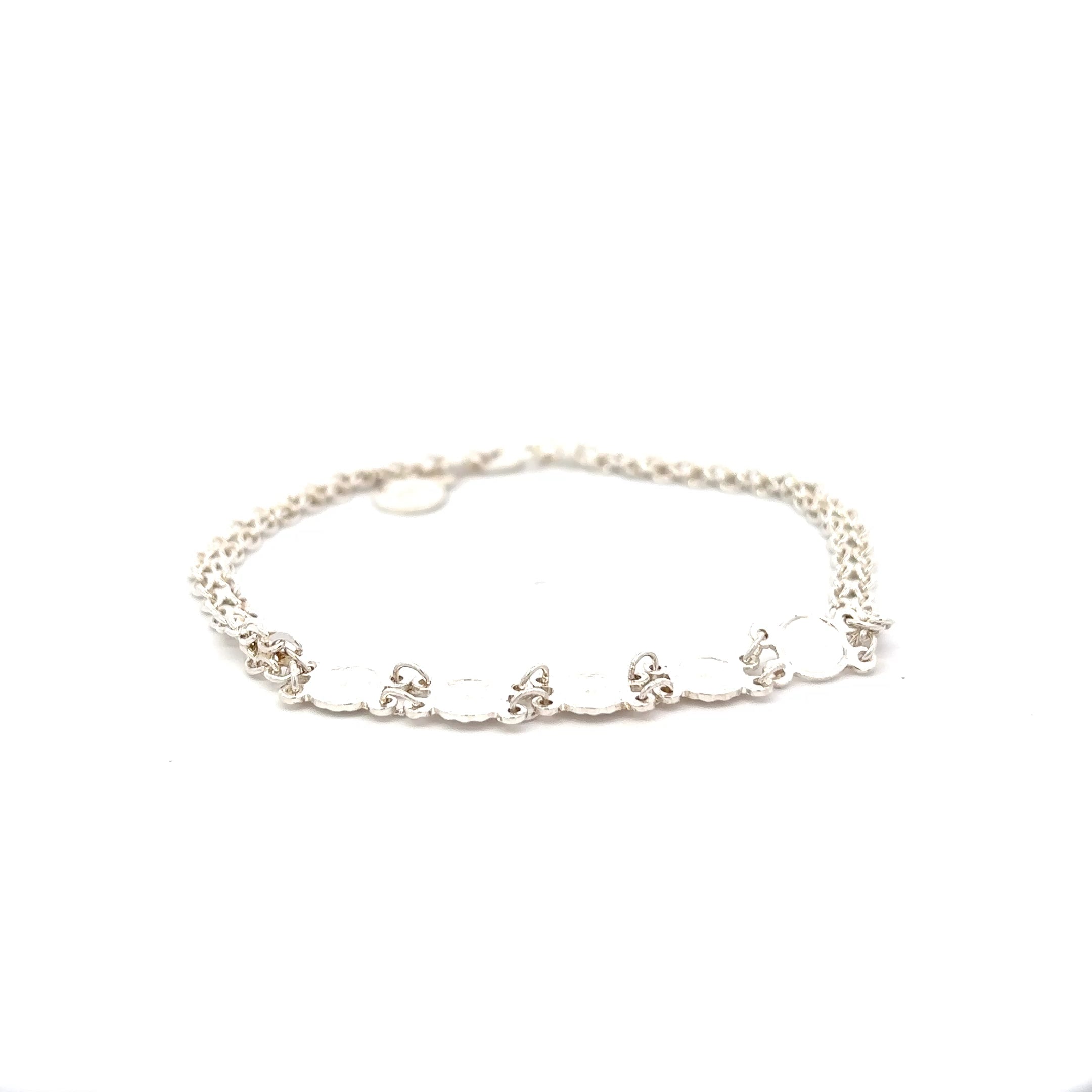 ''Shae'' Zilveren bracelet met kleine munten