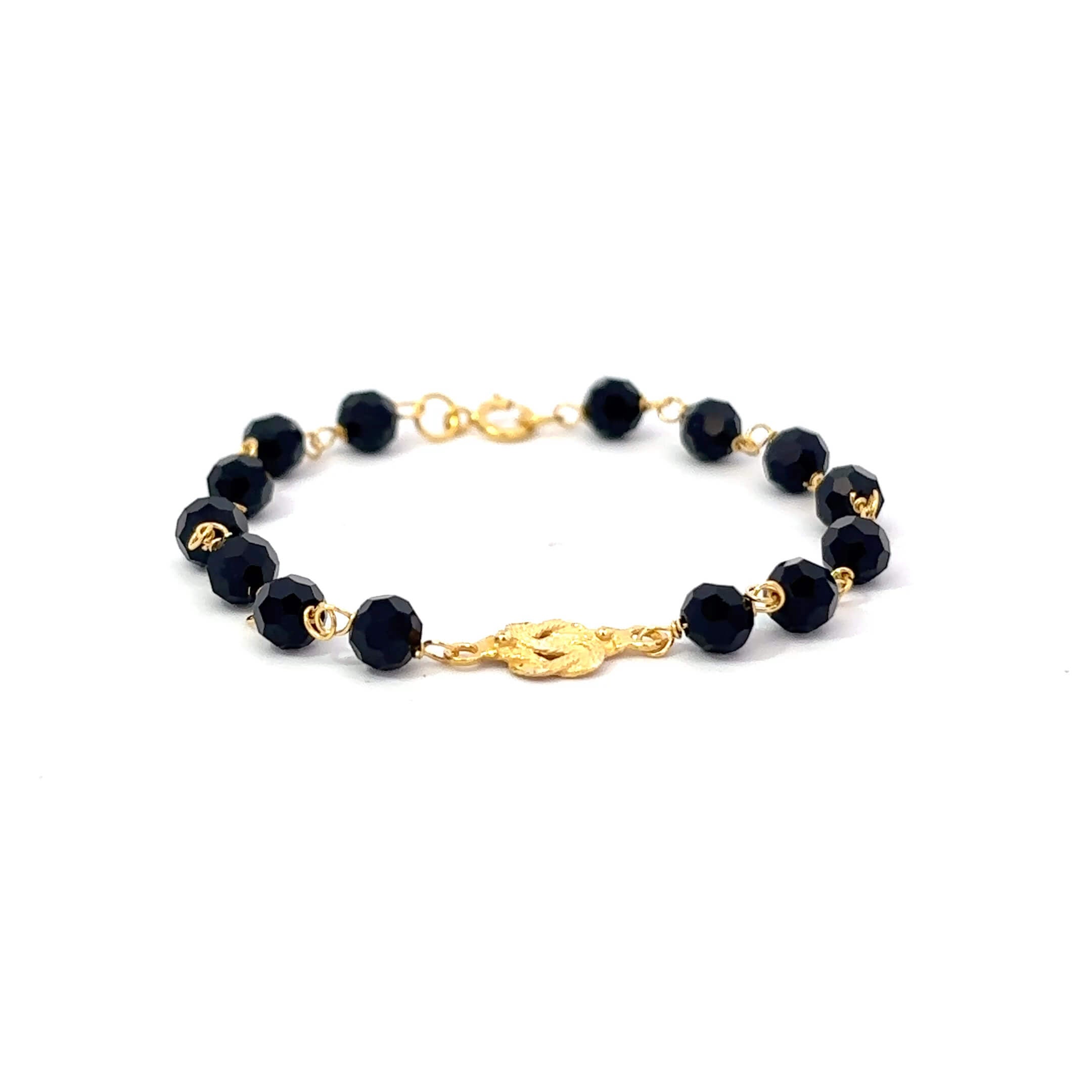 Gouden 14k ''Manu'' mattenklopper bracelet voor kids