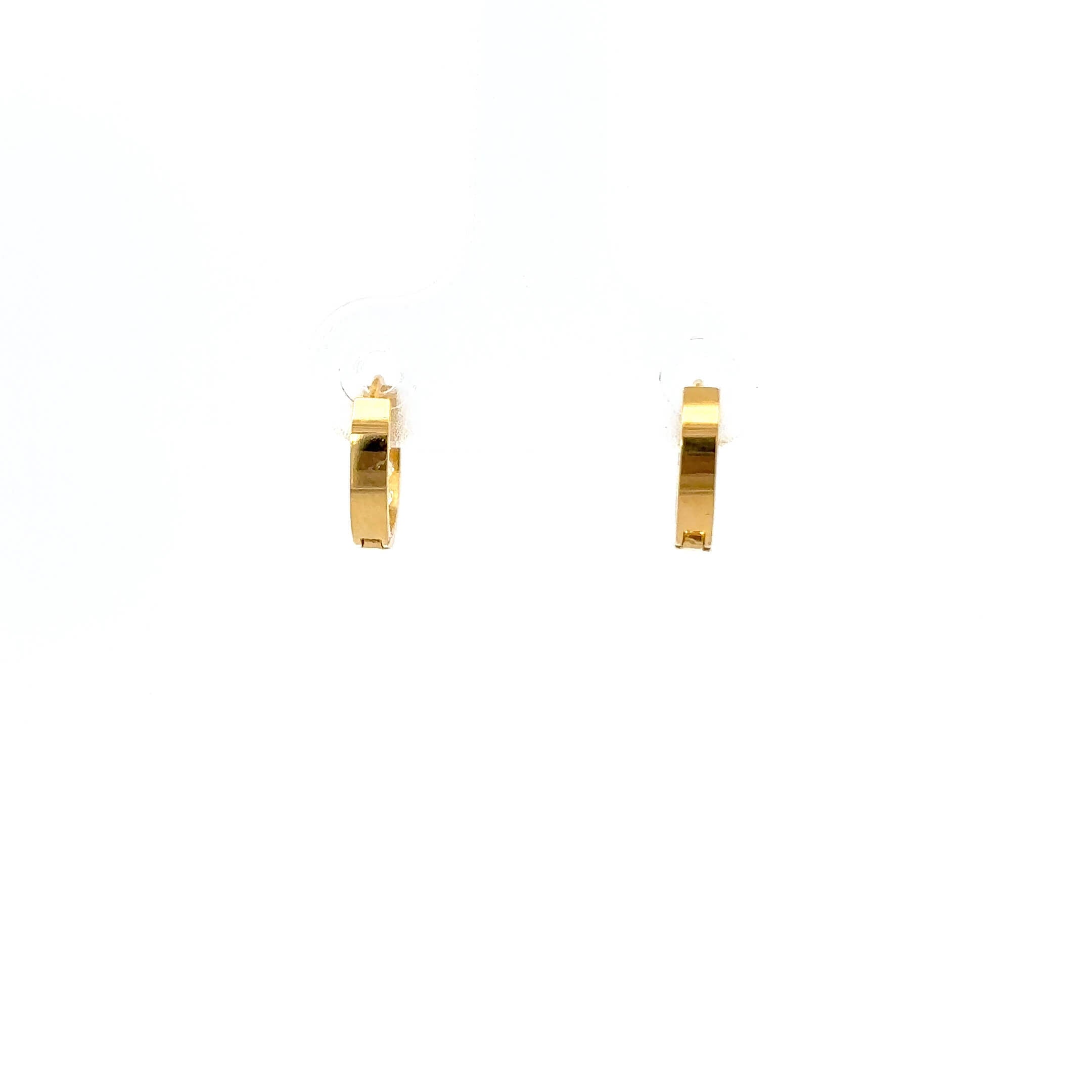Gouden 14k oorringen met zirkonia's (baby en kids)