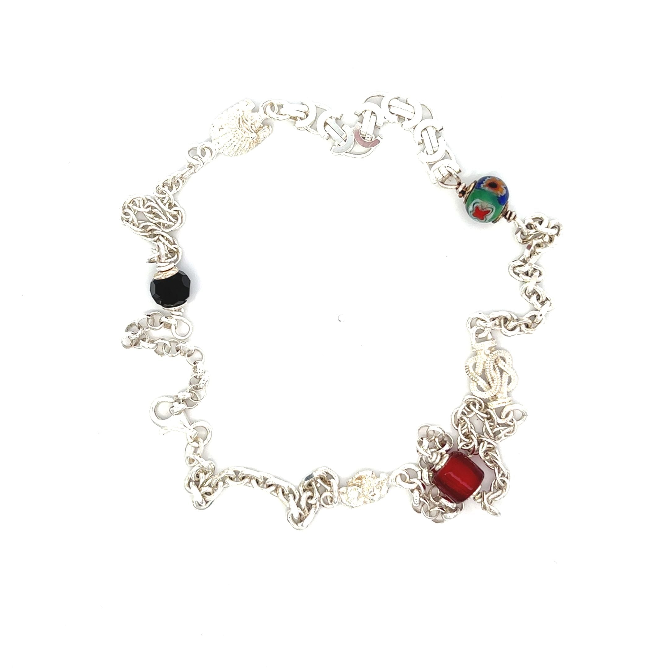 Zilveren ala kondre ketting 50 cm