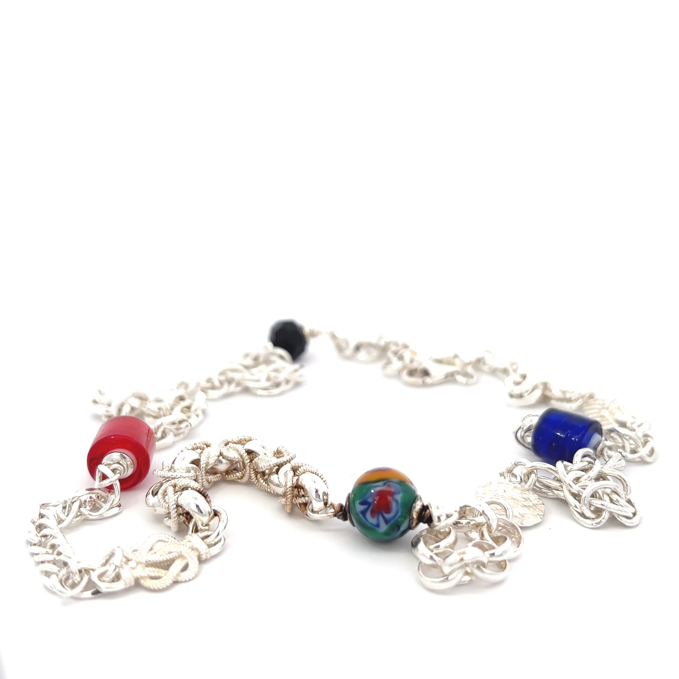 Zilveren ala kondre ketting 65 cm