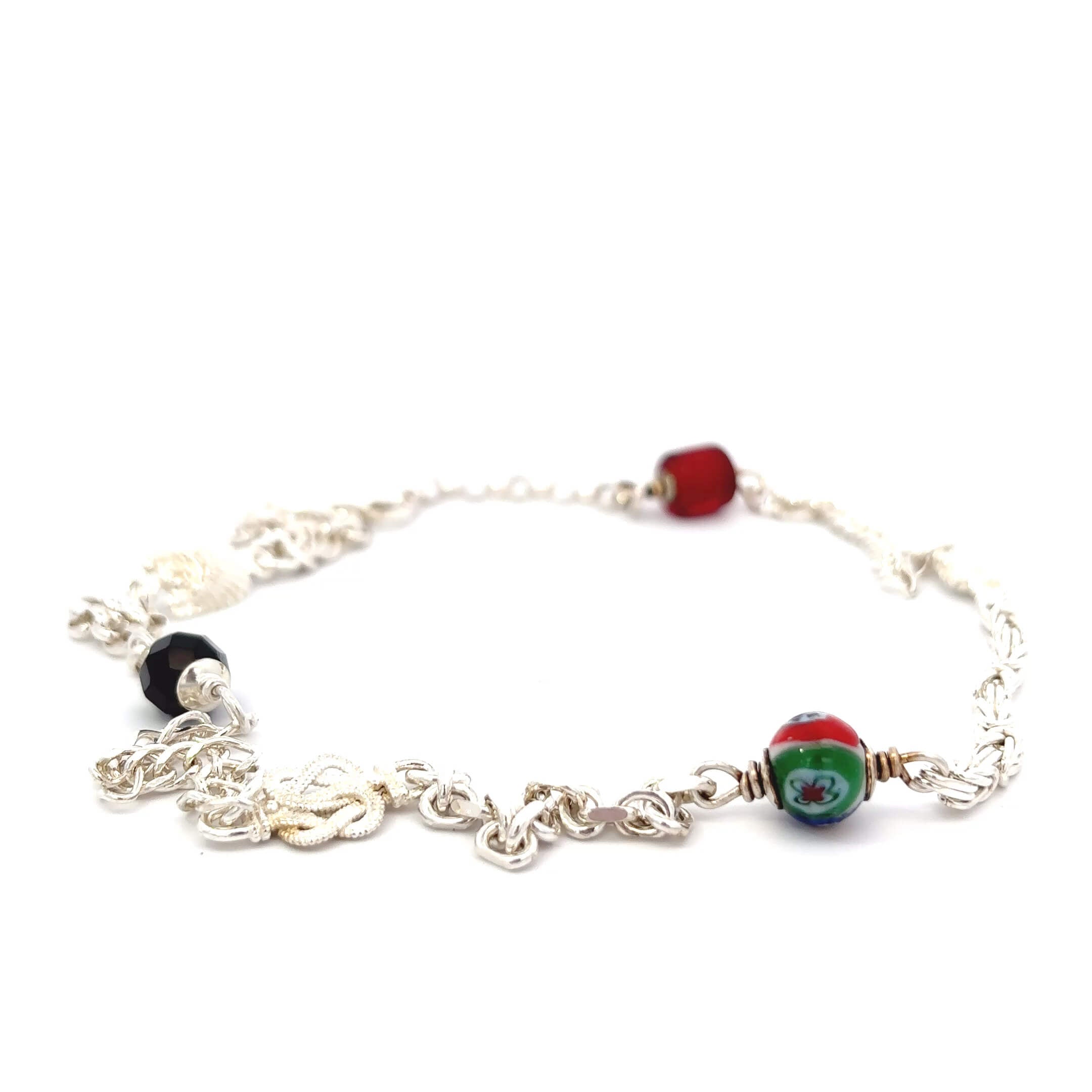 Zilveren ala kondre ketting 45 cm