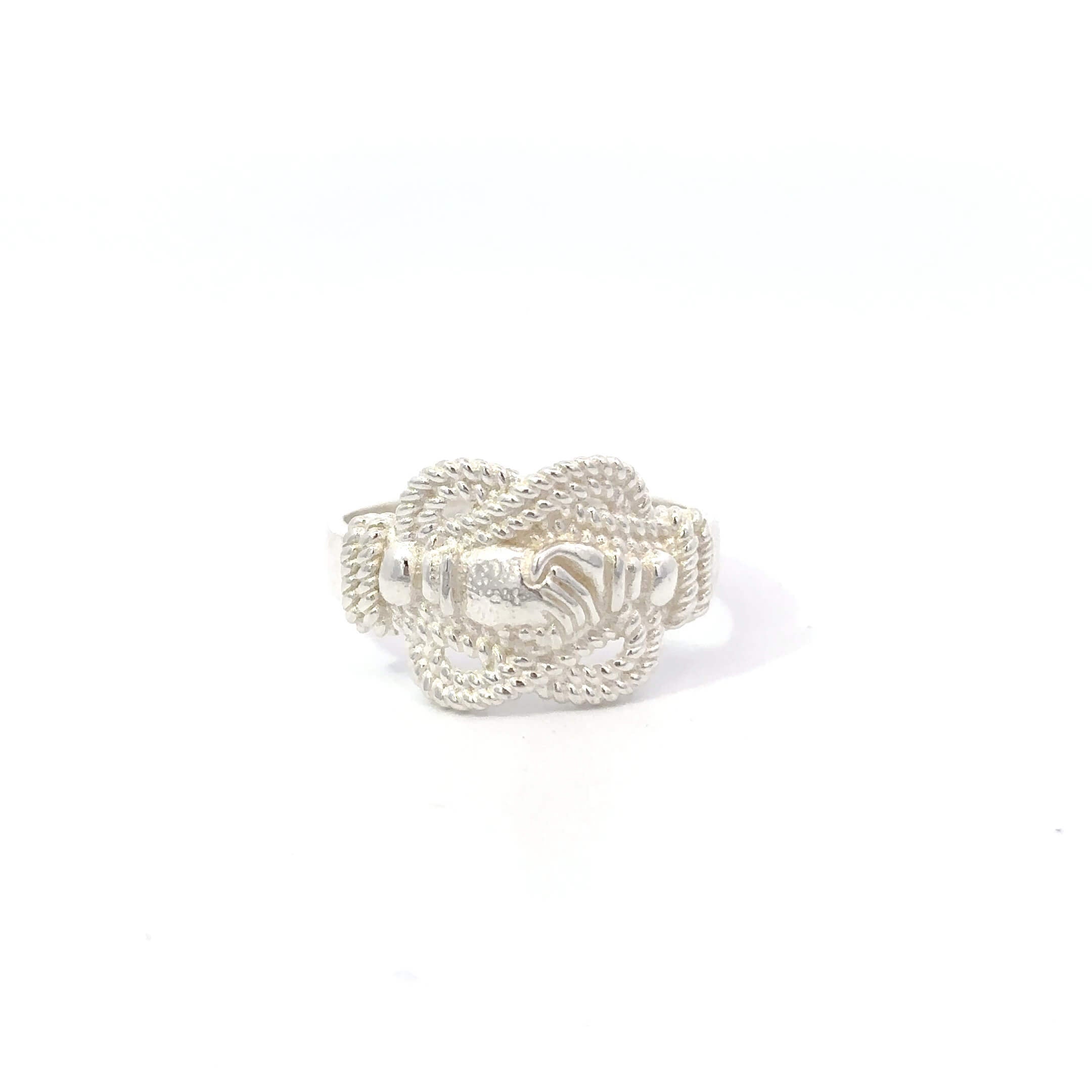 Zilveren mattenklopper vriendschapsring ''Marley''