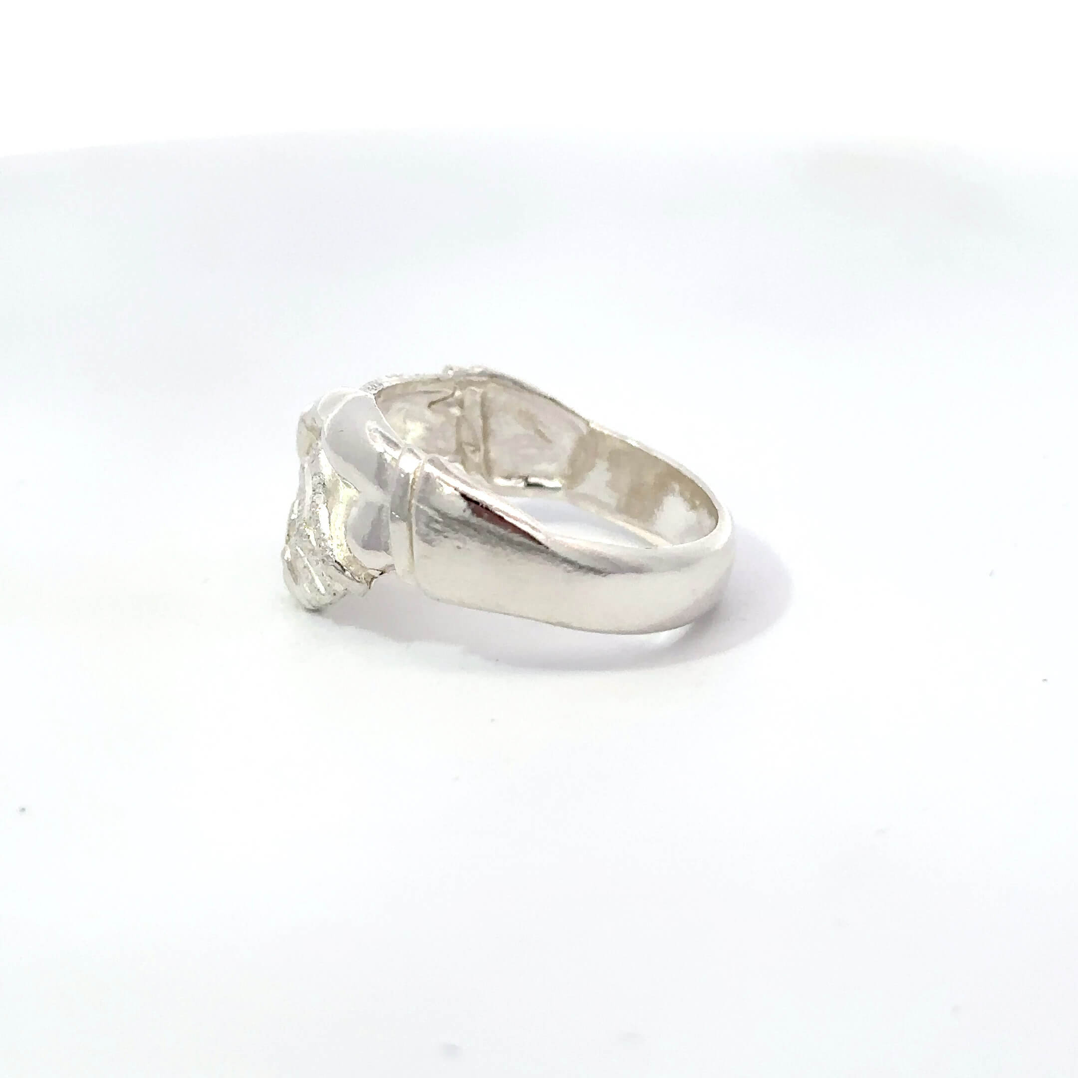 Zilveren vriendschapsring ''Calvin'' (met diamond frost)