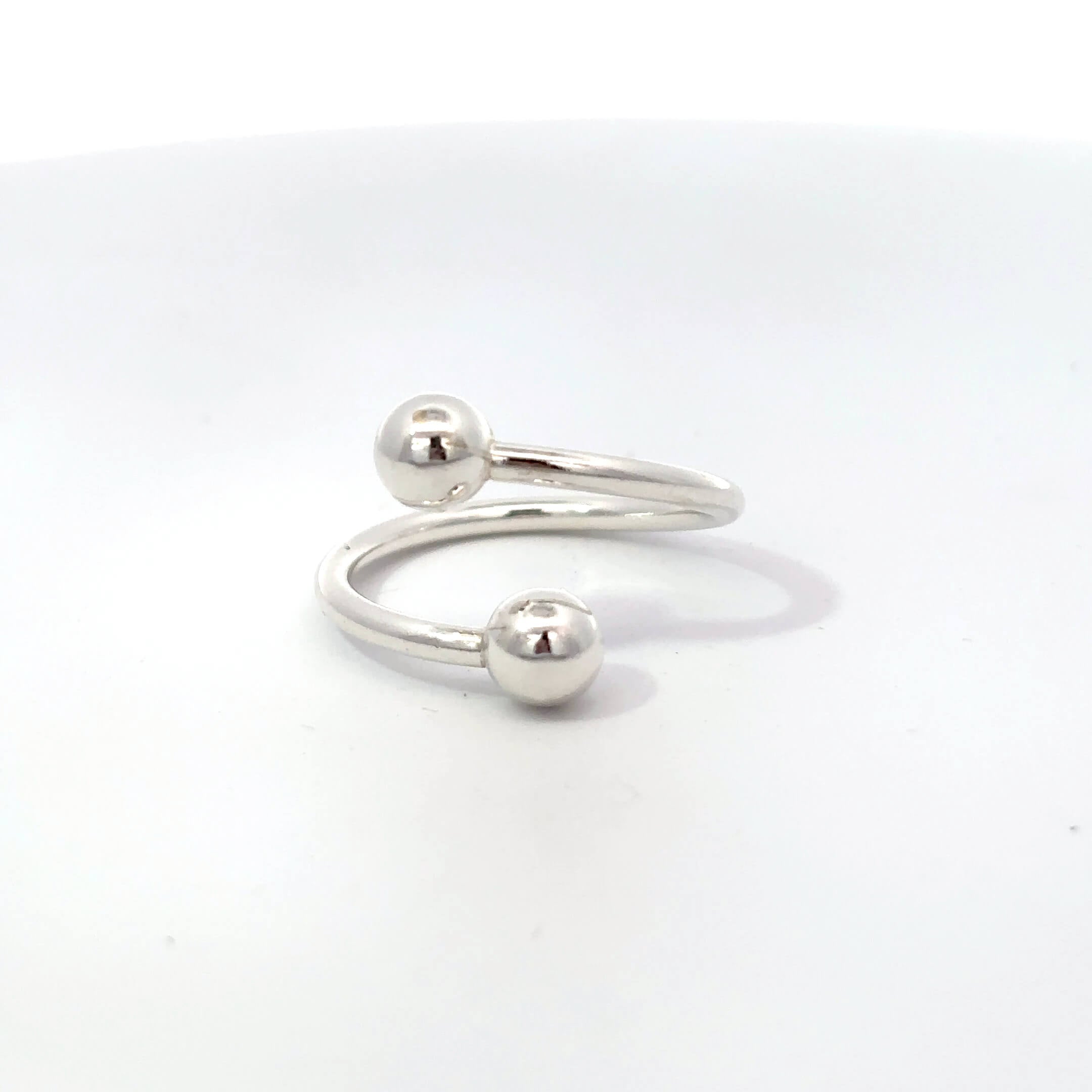 Zilveren boei ring ''River''