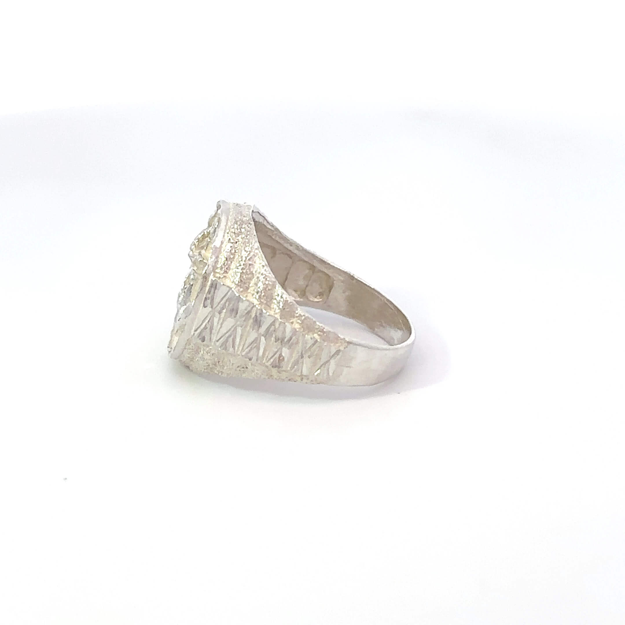 Zilveren ''Theon'' zegelring met ankerdetail