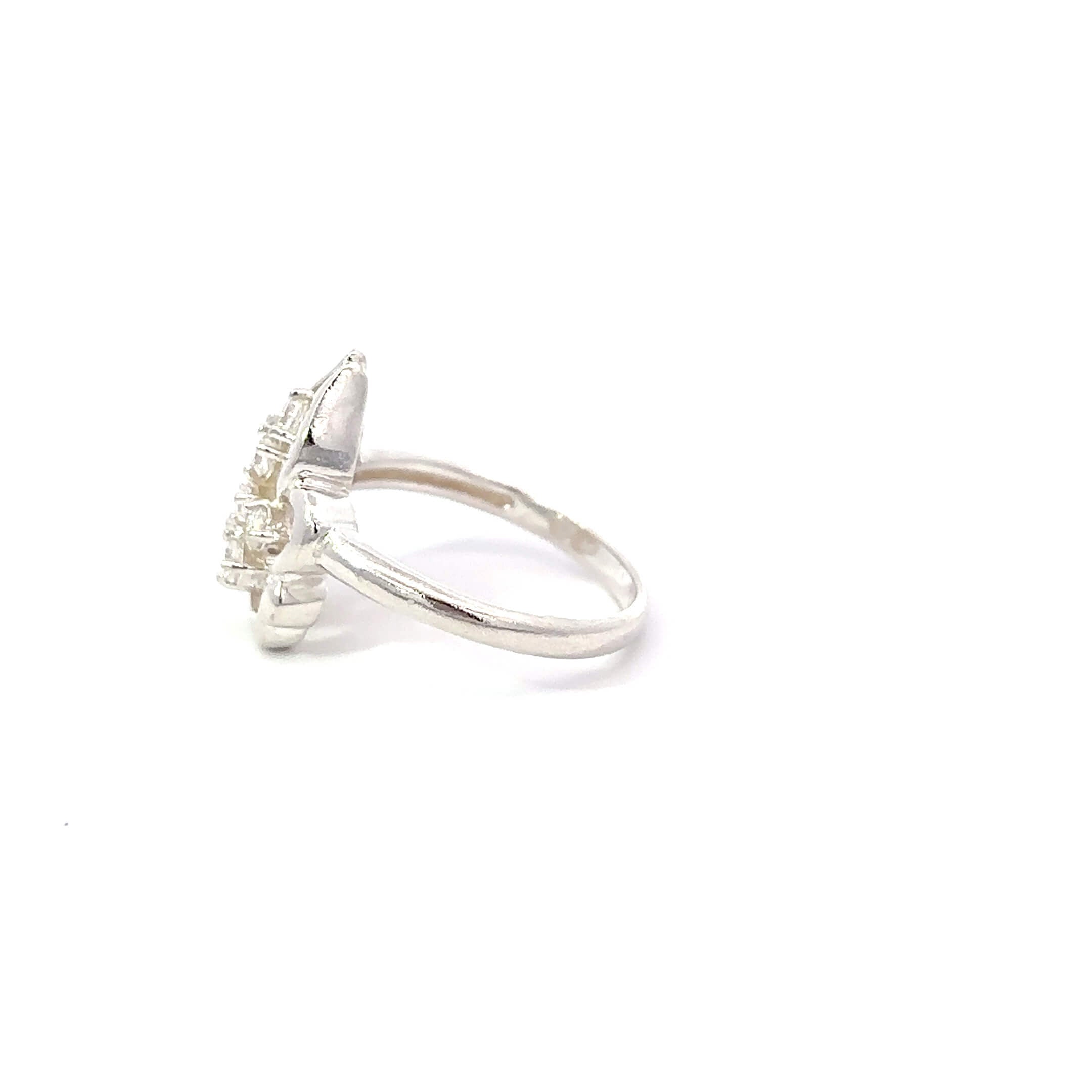 Zilveren Ring ''Bloom'' met Stralende Zirkonia Bloem