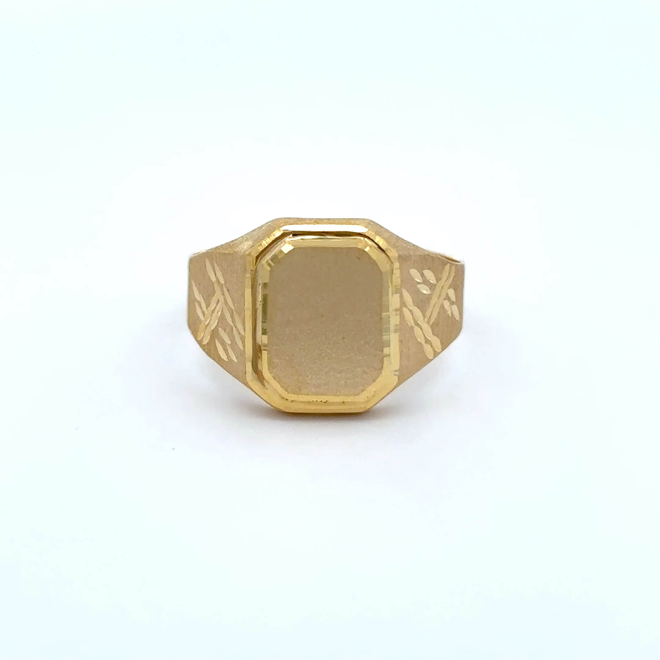 Gouden 14k ''Karel'' zegelring