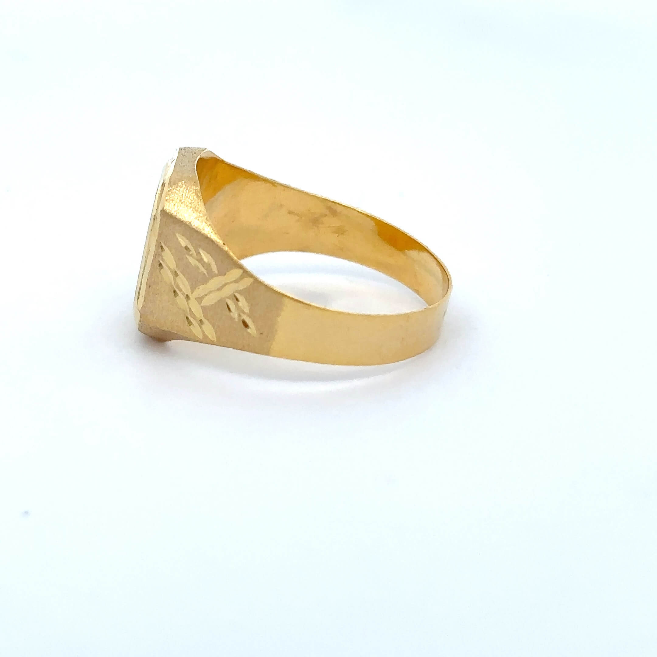 Gouden 14k ''Karel'' zegelring