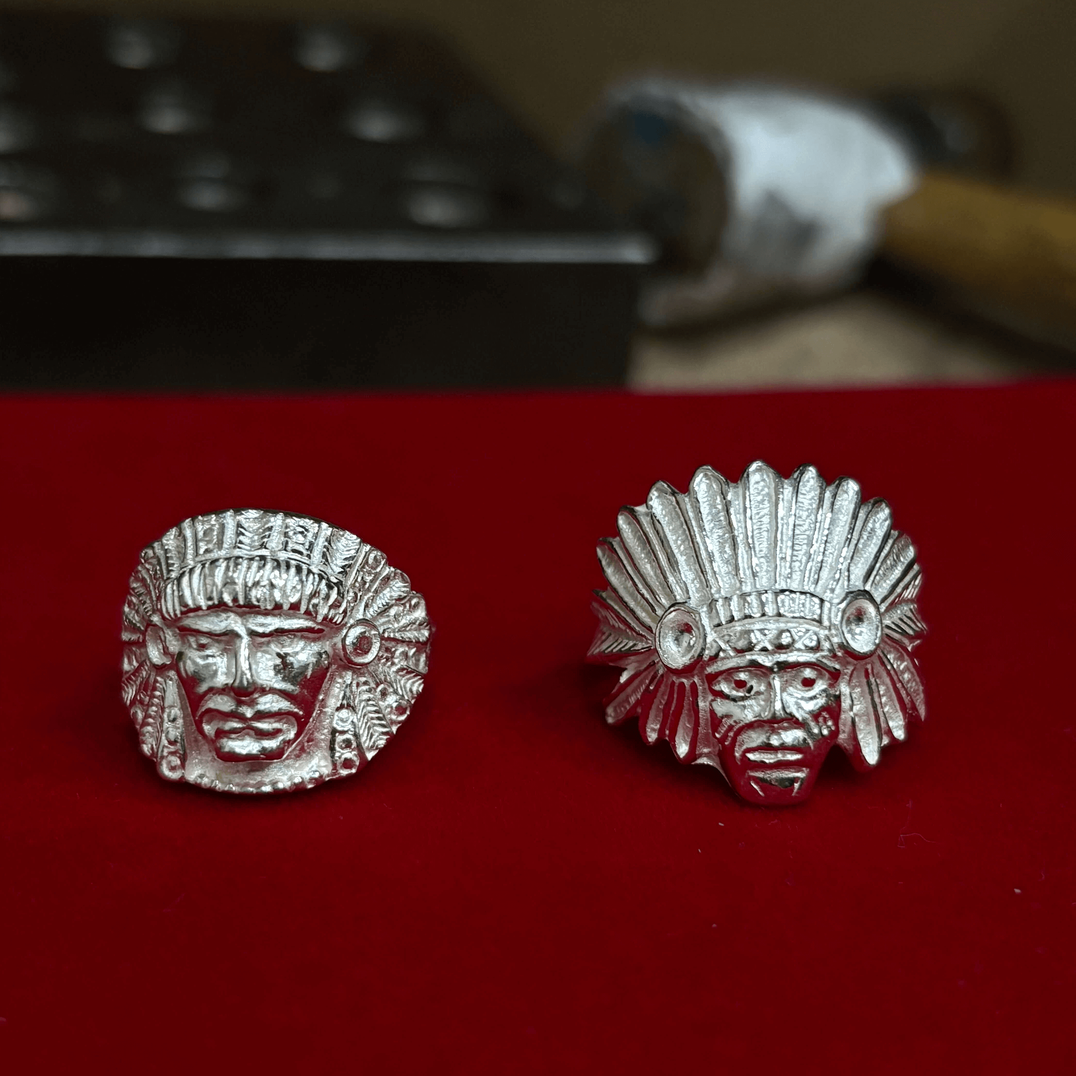 Zilveren ''Joseph'' indiaan ring