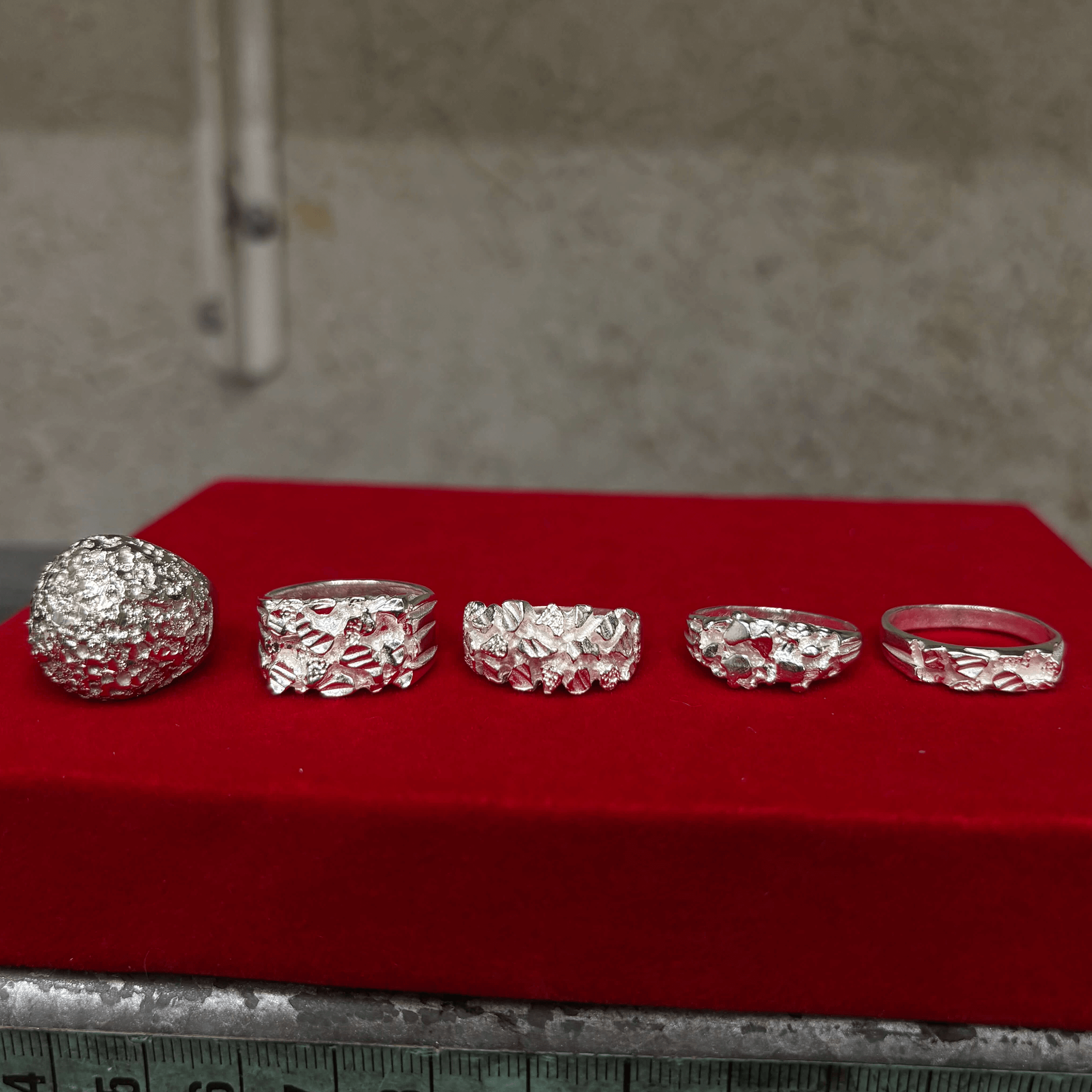 Zilveren ''Aubrey' piet piet ring