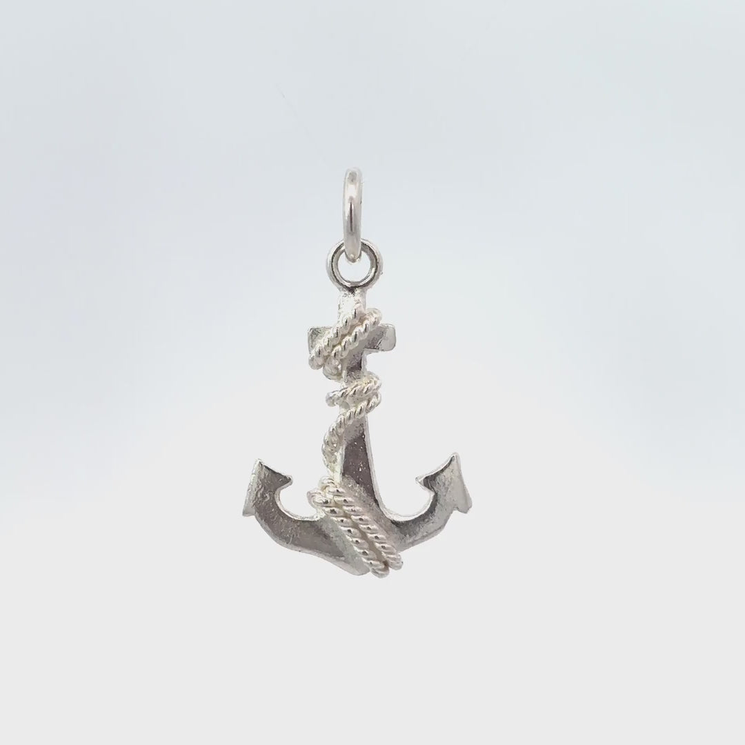 Blake zilveren anker hanger - video